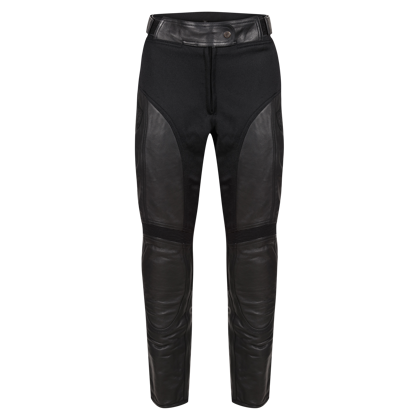 Fiona Black Leather Trousers